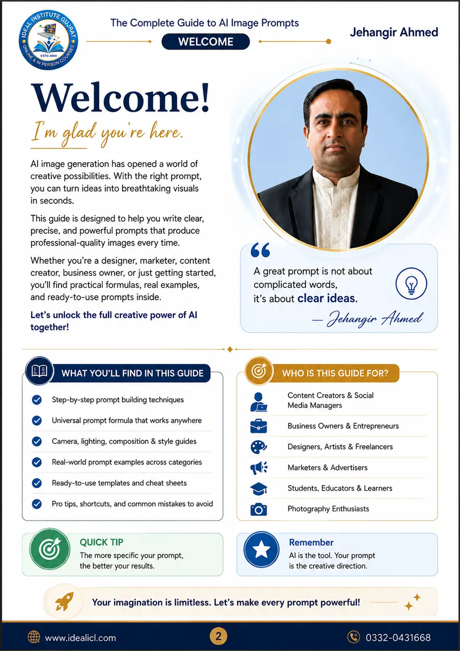 Welcome and guide overview
