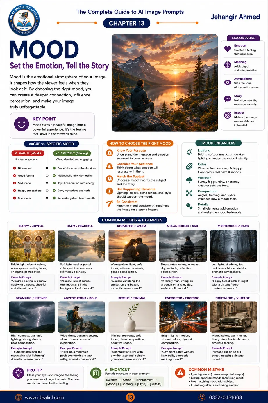 Mood and emotion in AI images