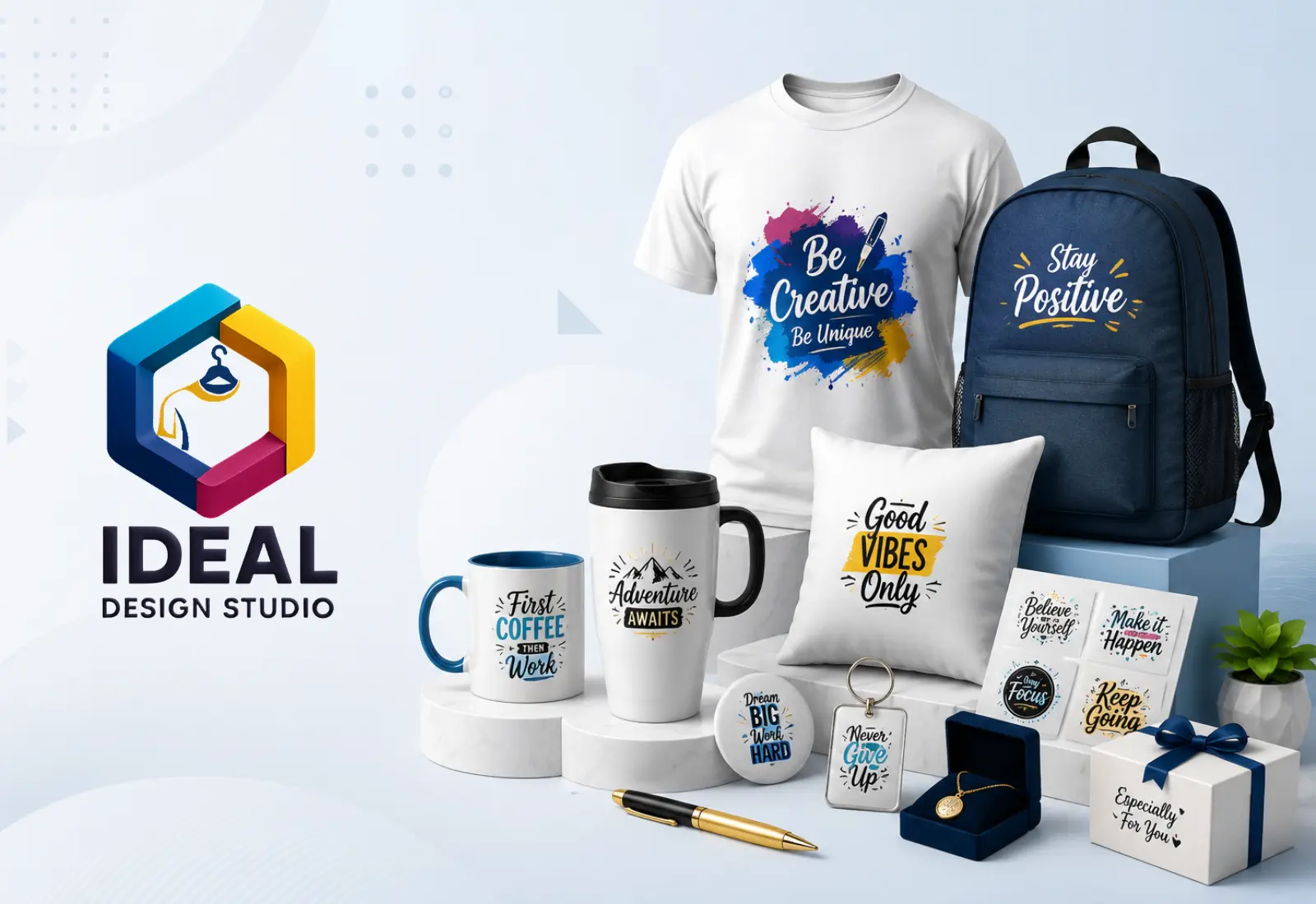 Custom gifts and design studio products