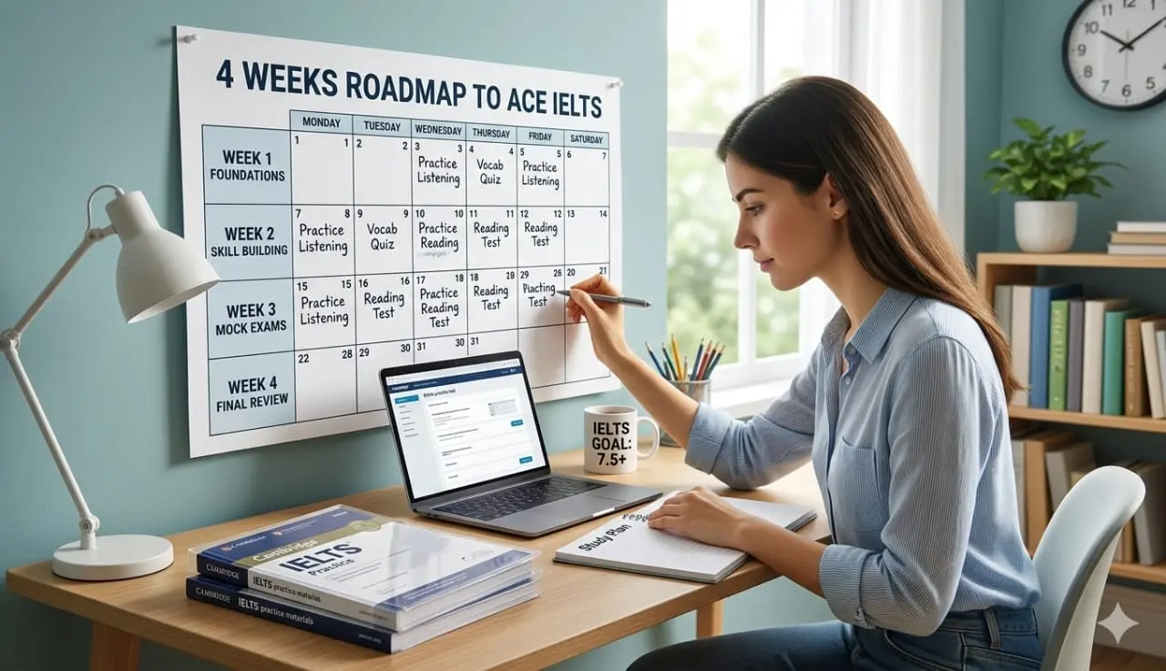 4 weeks Roadmap to IELTS